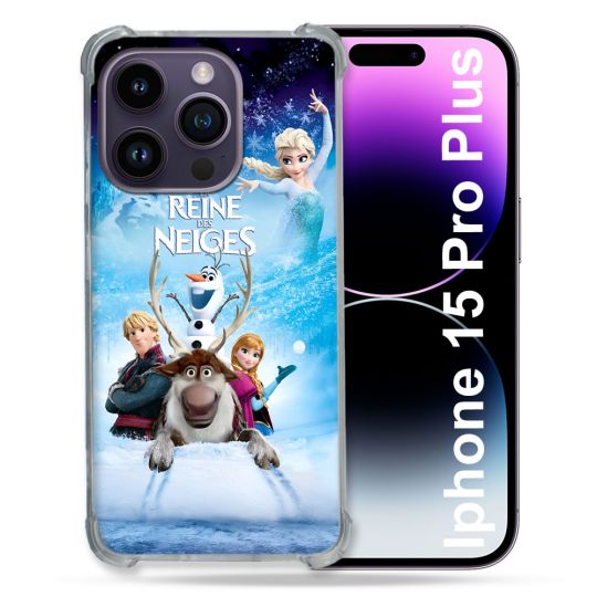 Coque Pour Iphone 15 Pro Plus La Reine Des Neiges