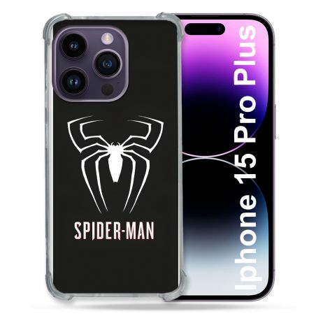Coque Pour Iphone 15 Pro Plus Spiderman Logo