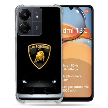 Coque Pour Xiaomi Redmi 13C Lamborghini Noir