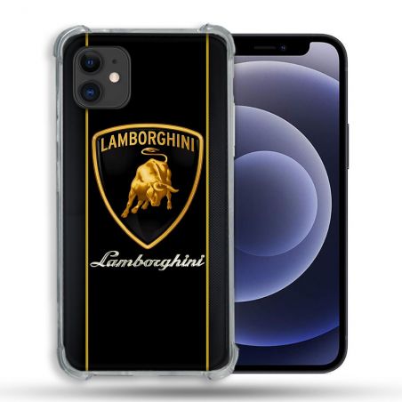 Coque Pour Iphone 12 / 12 Pro Lamborghini Carbone