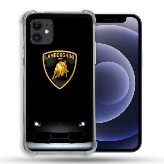 Coque Pour Iphone 12 / 12 Pro Lamborghini Noir