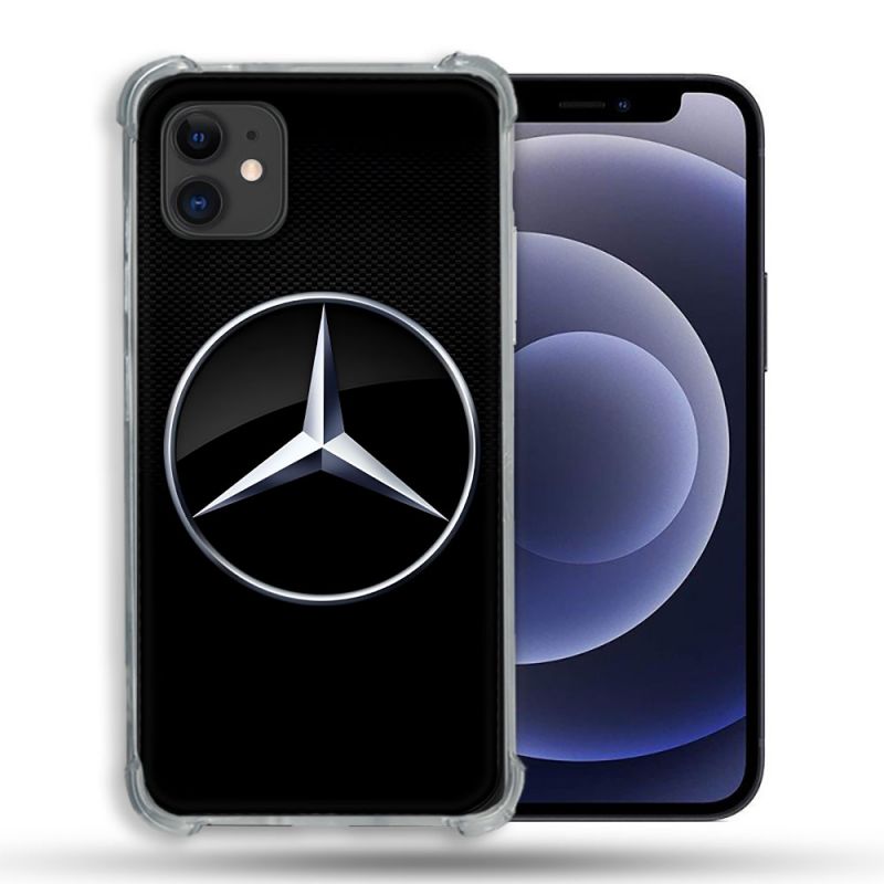 Coque Pour Iphone 12 / 12 Pro Mercedes Carbone