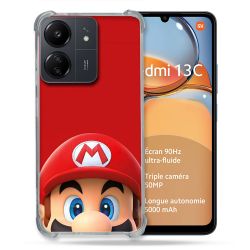 Coque Pour Xiaomi Redmi 13C Mario Rouge