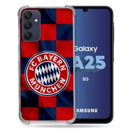 Coque Pour Samsung Galaxy A25 5G Foot Bayern Munich Carreaux