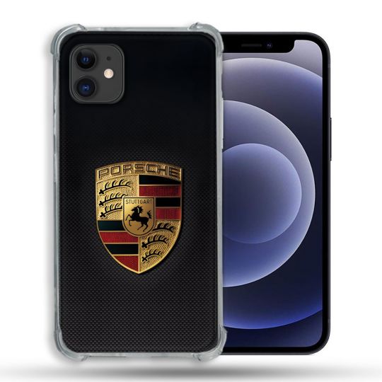 Coque Pour Iphone 12 / 12 Pro Porsche Carbone