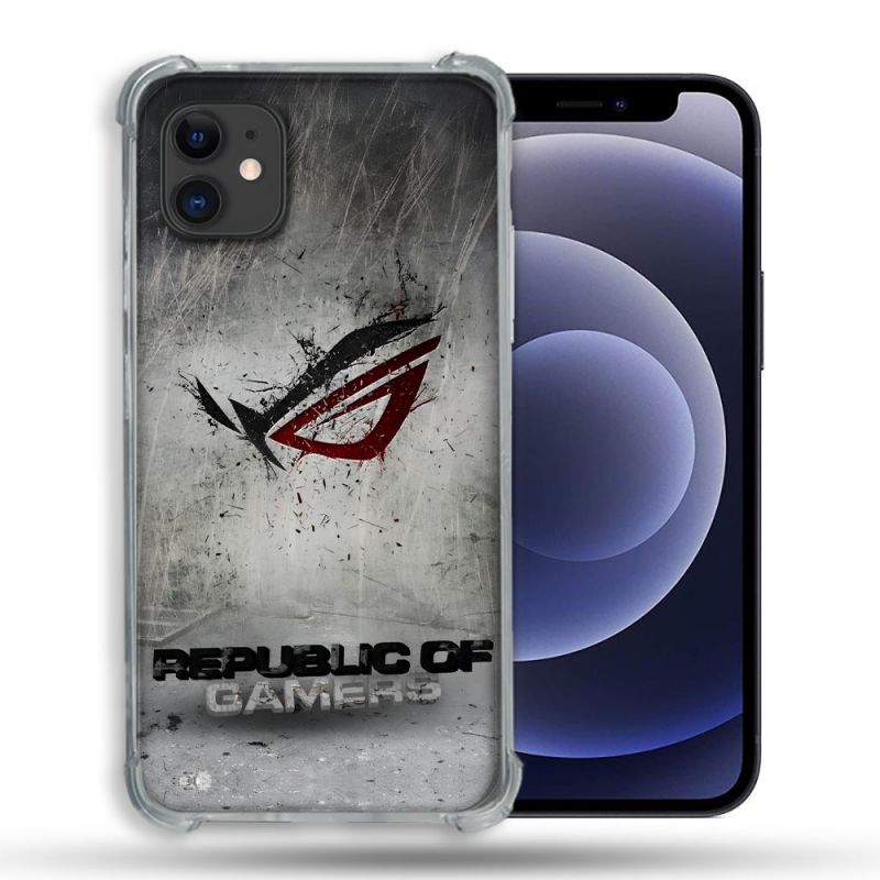 Coque Pour Iphone 12 / 12 Pro ROG Gris