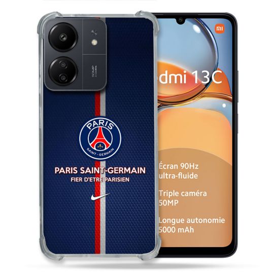 Coque Pour Xiaomi Redmi 13C Foot PSG Fier
