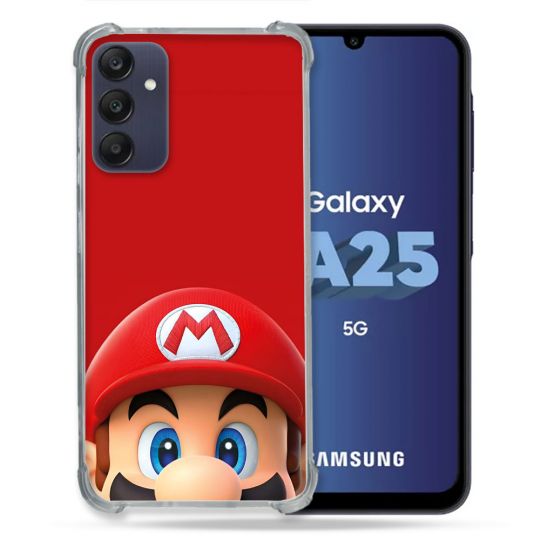 Coque Pour Samsung Galaxy A25 5G Mario Rouge