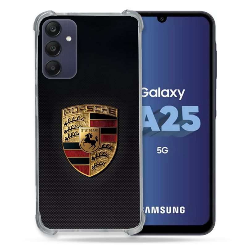 Coque Pour Samsung Galaxy A25 5G Porsche Carbone