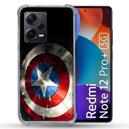 Coque Pour Xiaomi Redmi Note 12 Pro Plus 5G Captain America Bouclier