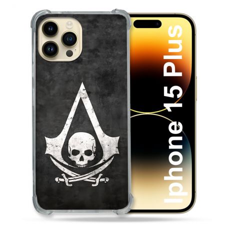 Coque Pour Coque Iphone 15 Plus Assassin Creed Tete Mort