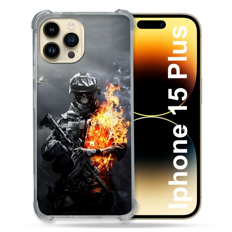 Coque Pour Coque Iphone 15 Plus Call Of Duty Squelette