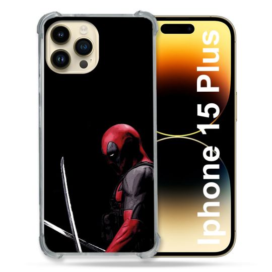 Coque Pour Coque Iphone 15 Plus Deadpool Epee