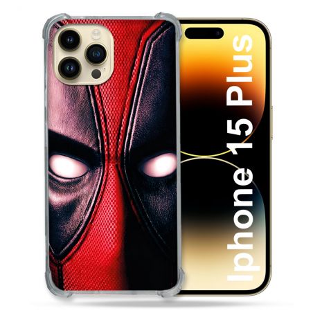 Coque Pour Coque Iphone 15 Plus Deadpool Yeux