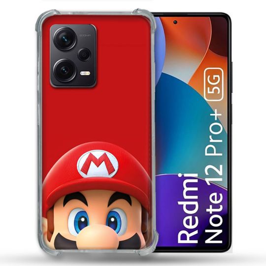 Coque Pour Xiaomi Redmi Note 12 Pro Plus 5G Mario Rouge