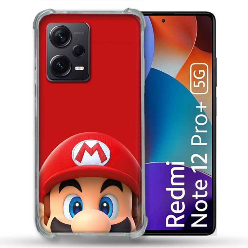 Coque Pour Xiaomi Redmi Note 12 Pro Plus 5G Mario Rouge