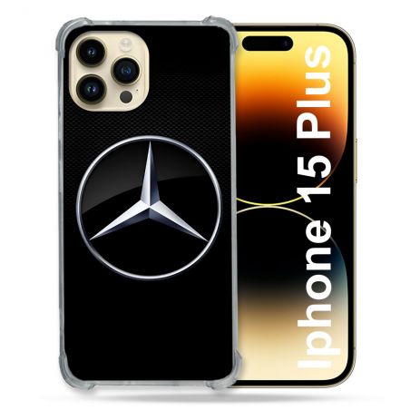Coque Pour Coque Iphone 15 Plus Mercedes Carbone