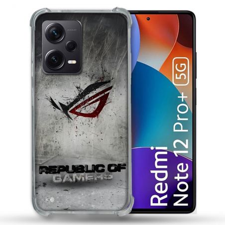 Coque Pour Xiaomi Redmi Note 12 Pro Plus 5G ROG Gris
