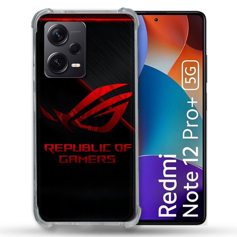 Coque Pour Xiaomi Redmi Note 12 Pro Plus 5G ROG Rouge