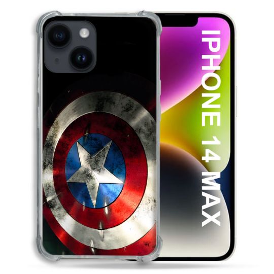 Coque Pour Coque Iphone 14 Plus Captain America Bouclier