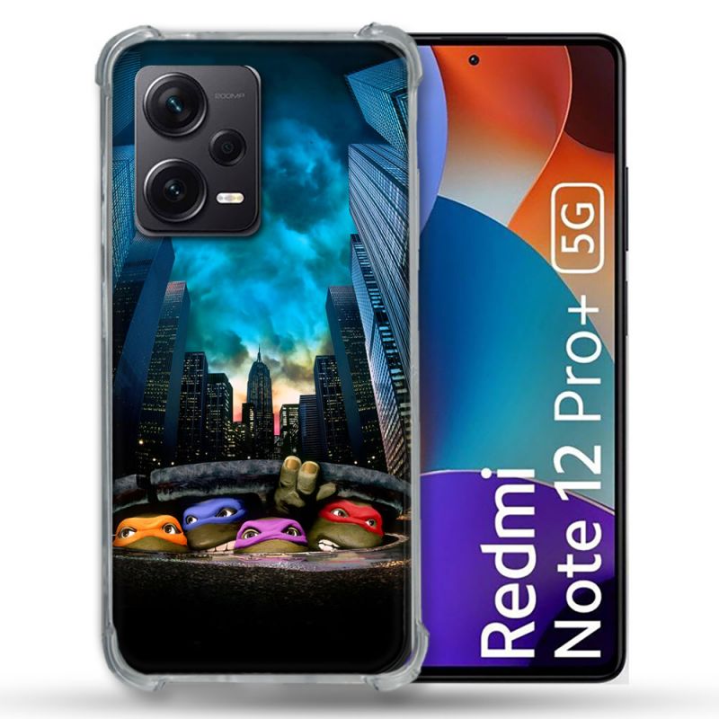 Coque Pour Xiaomi Redmi Note 12 Pro Plus 5G Tortue Ninja Ville