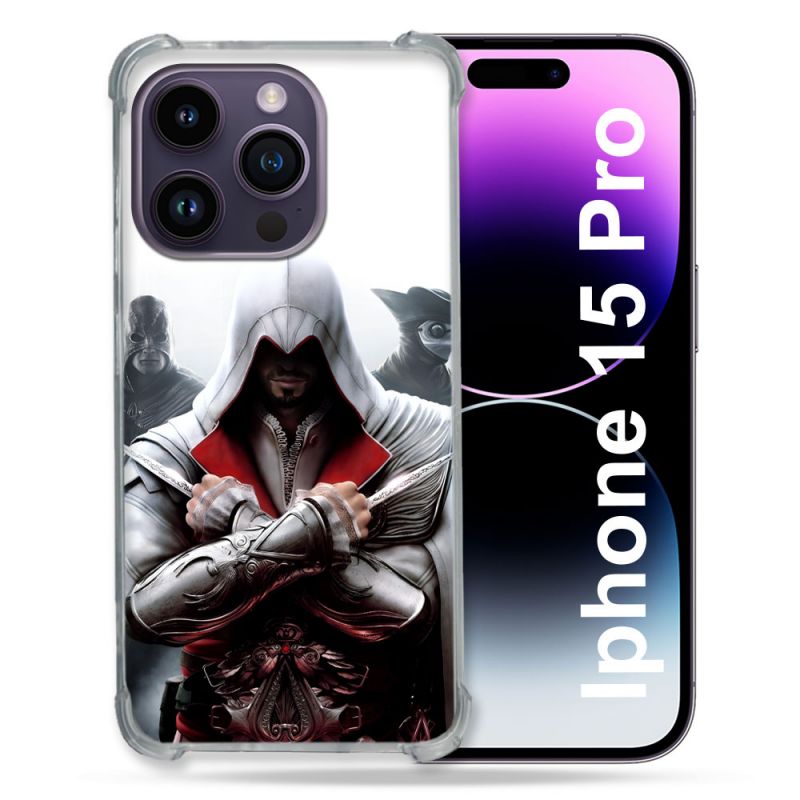 Coque Pour Iphone 15 Pro Assassin Creed Mask