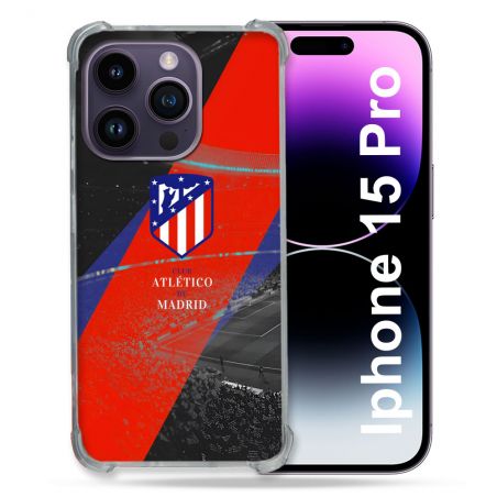 Coque Pour Iphone 15 Pro Foot Athletico Madrid