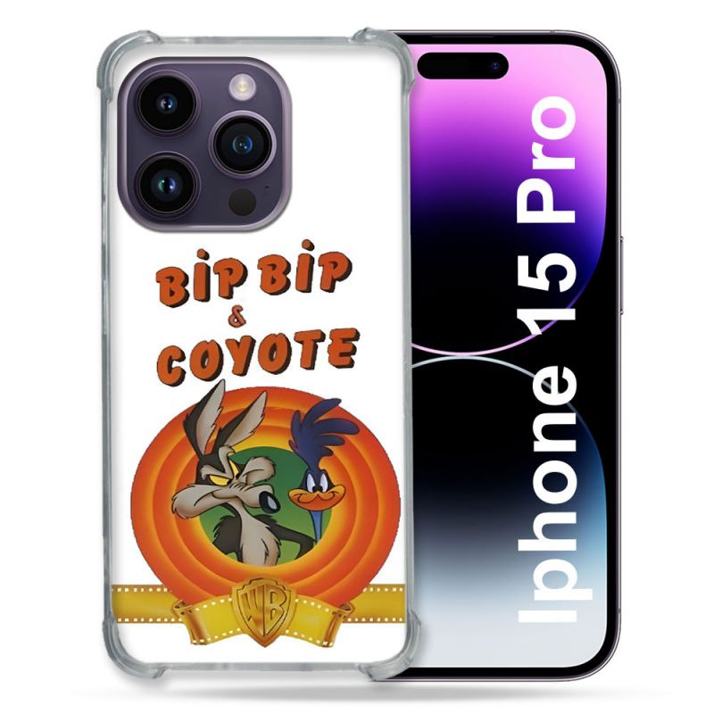 Coque Pour Iphone 15 Pro Bip Bip Coyote
