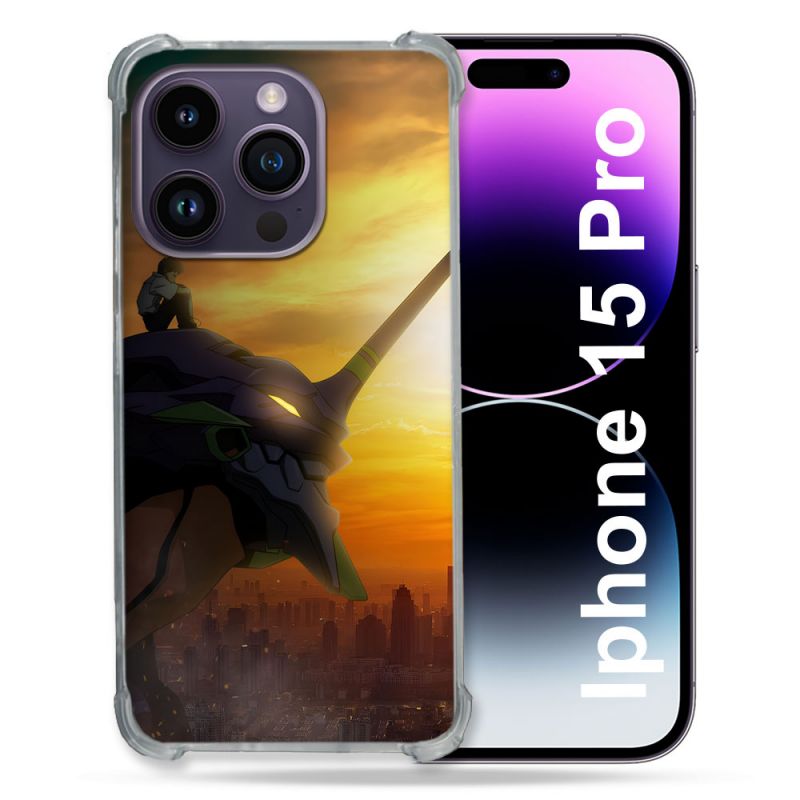 Coque Pour Iphone 15 Pro Manga Evangelion