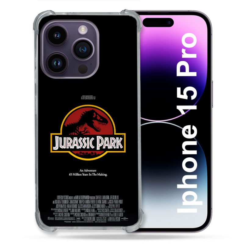 Coque Pour Iphone 15 Pro Jurassik Park Affiche