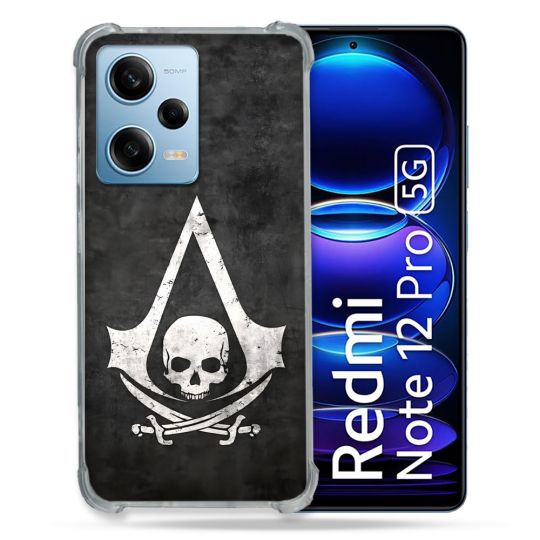 Coque Pour Xiaomi Redmi Note 12 Pro 5G Assassin Creed Tete Mort