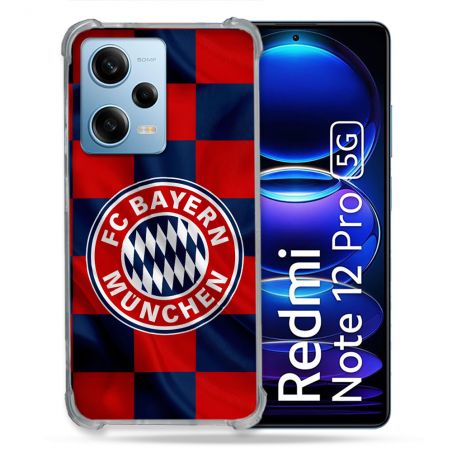 Coque Pour Xiaomi Redmi Note 12 Pro 5G Foot Bayern Munich Carreaux