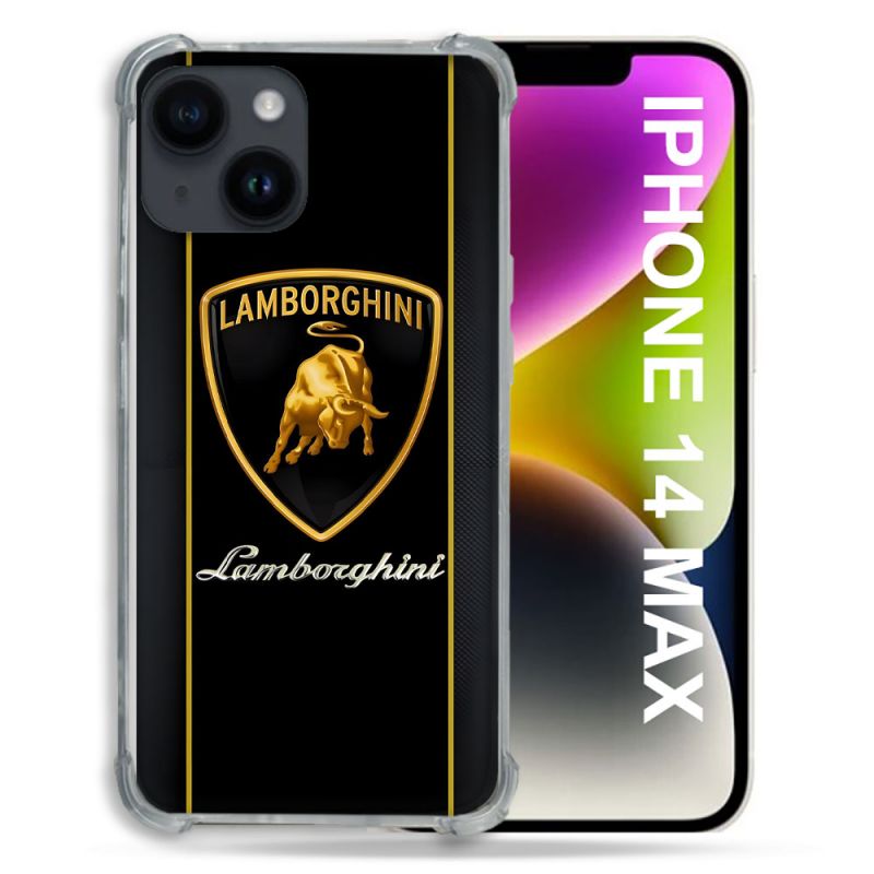 Coque Pour Coque Iphone 14 Plus Lamborghini Carbone