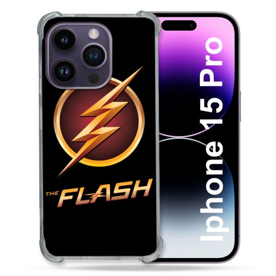 Coque Pour Iphone 15 Pro The Flash Logo