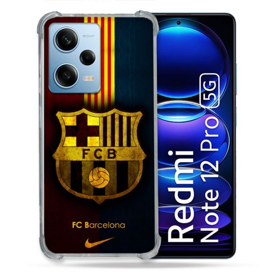 Coque Pour Xiaomi Redmi Note 12 Pro 5G Foot FC Barcelone Vintage