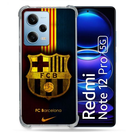 Coque Pour Xiaomi Redmi Note 12 Pro 5G Foot FC Barcelone Vintage