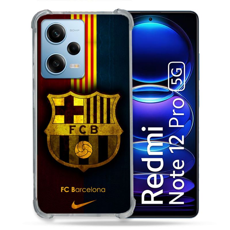 Coque Pour Xiaomi Redmi Note 12 Pro 5G Foot FC Barcelone Vintage