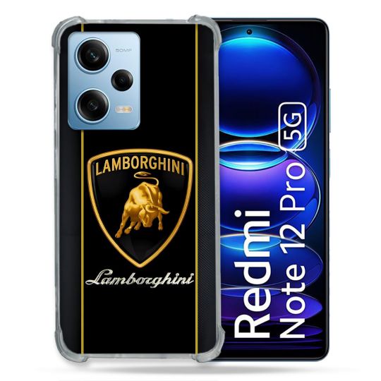 Coque Pour Xiaomi Redmi Note 12 Pro 5G Lamborghini Carbone