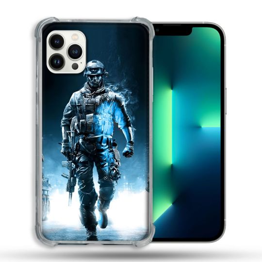 Coque Pour Iphone 13 Pro Call Of Duty Guerrier