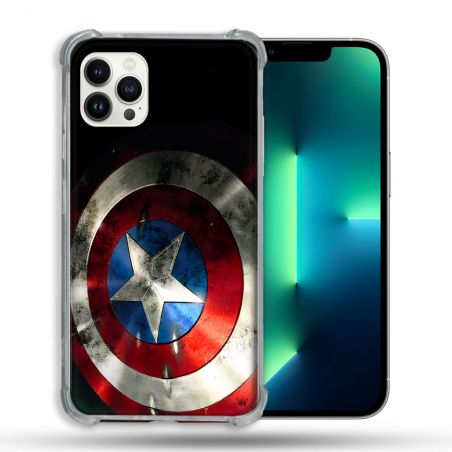 Coque Pour Iphone 13 Pro Captain America Bouclier