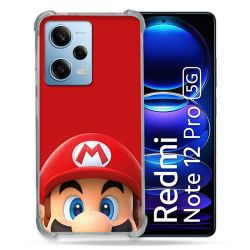 Coque Pour Xiaomi Redmi Note 12 Pro 5G Mario Rouge