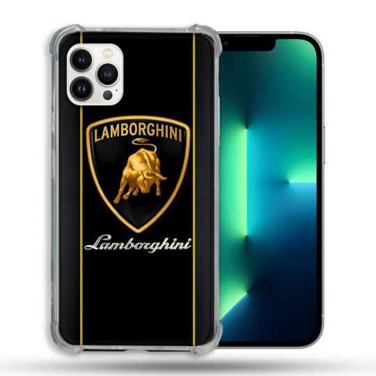 Coque Pour Iphone 13 Pro Lamborghini Carbone