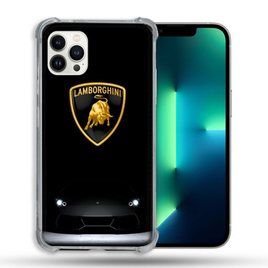 Coque Pour Iphone 13 Pro Lamborghini Noir