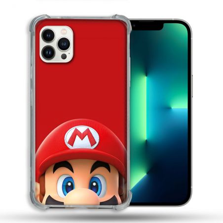 Coque Pour Iphone 13 Pro Mario Rouge