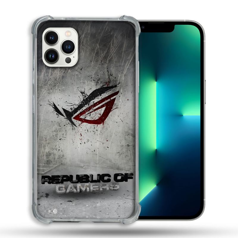 Coque Pour Iphone 13 Pro ROG Gris