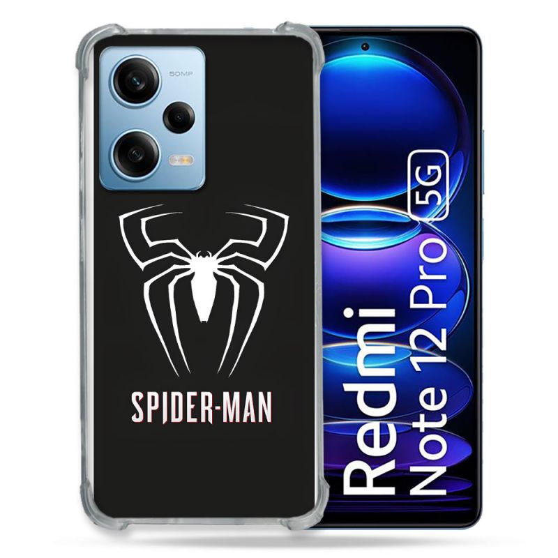 Coque Pour Xiaomi Redmi Note 12 Pro 5G Spiderman Logo