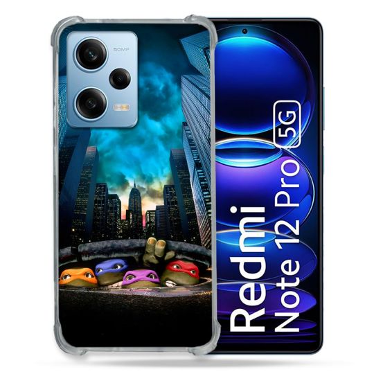 Coque Pour Xiaomi Redmi Note 12 Pro 5G Tortue Ninja Ville