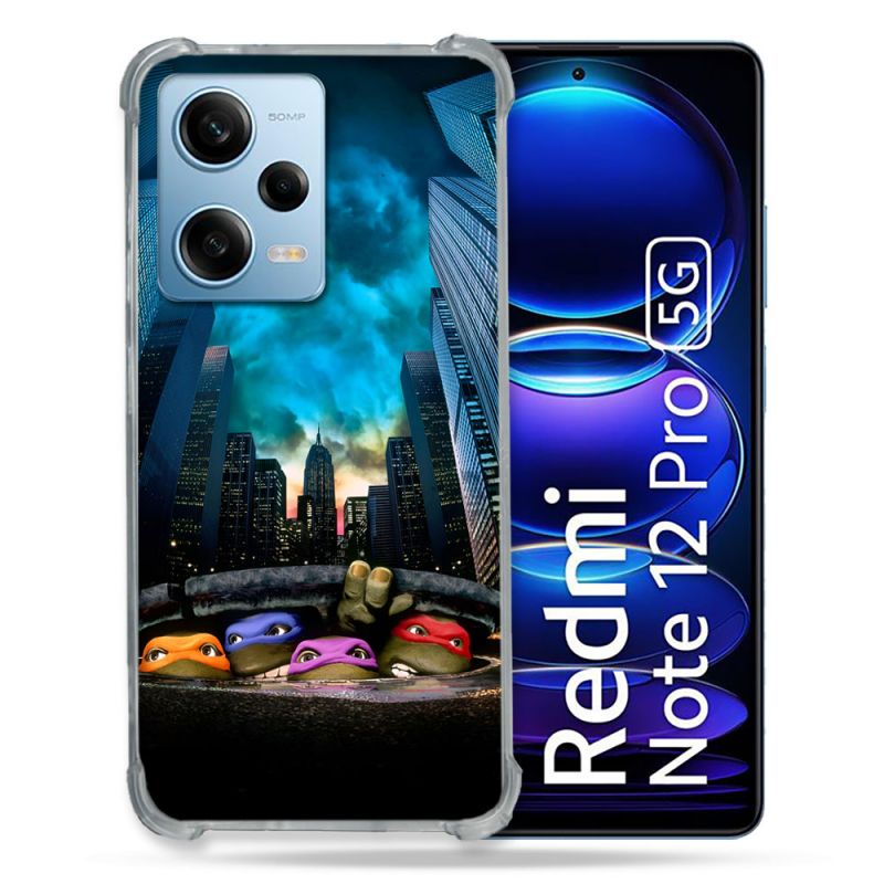 Coque Pour Xiaomi Redmi Note 12 Pro 5G Tortue Ninja Ville