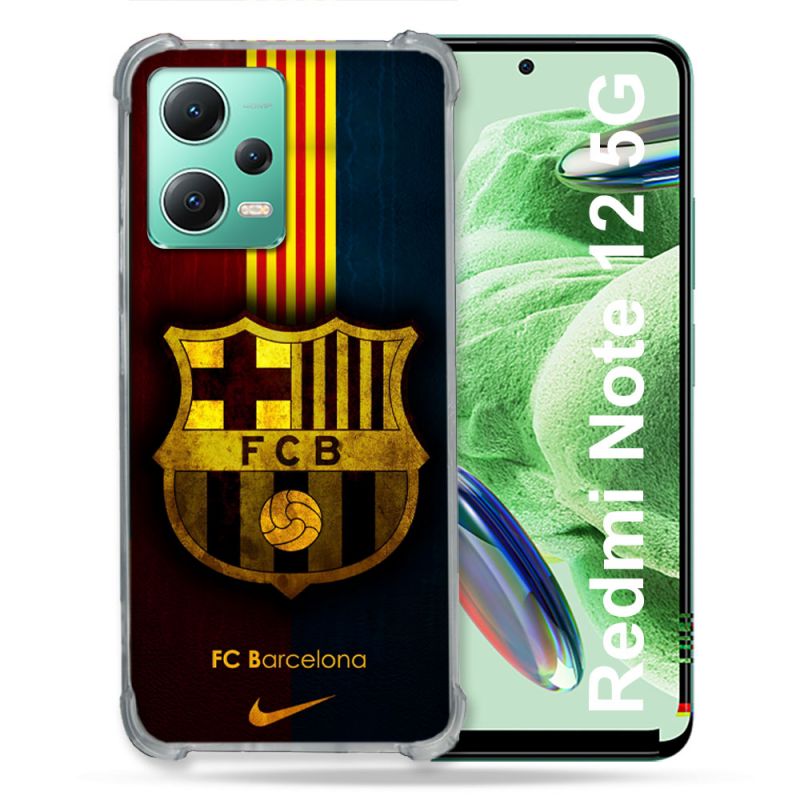 Coque Pour Xiaomi Redmi Note 12 5G Foot FC Barcelone Vintage