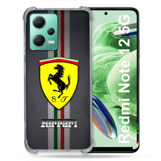 Coque Pour Xiaomi Redmi Note 12 5G Ferrari Carbone